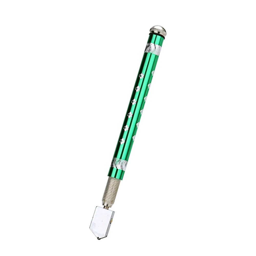 Многофункциональный алмазный резак для стекла Алмазный толстый резак для плитки режущий станок роликовые колеса инструменты для резки стекла гравер нож - Цвет: Зеленый