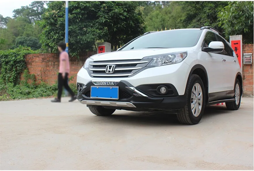 Подходит для Honda CRV CR-V 2012 2013 передний+ задний бампер диффузор бамперы для губ защитная накладка ABS 2 шт