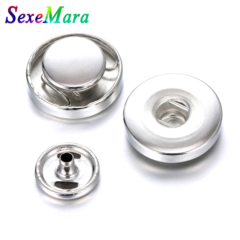 

10 Set/ lot 18mm Snap Button Accessoris & Findings to Make DIY Leather Snap Bracelets DIY Charm Bracelet SexeMara Snaps Jewelry