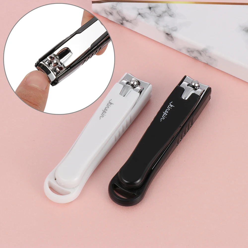 

1Pc Steel Professional Nail Clipper Cutter Large Carbon Manicure Trimmer High Quality Sharp Toe Nail Clipper with Clip Catcher