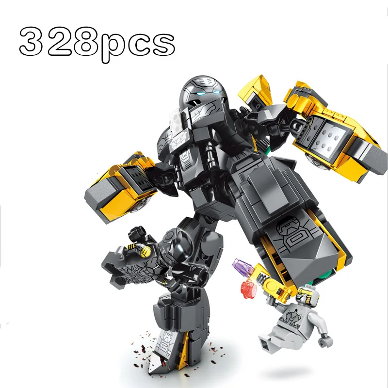 

2019 Marvel DC Super heroes Iron Man Hulkbuster Mech robot Spiderman Hulk Figures Toys For Children Gifts compatible Legoings