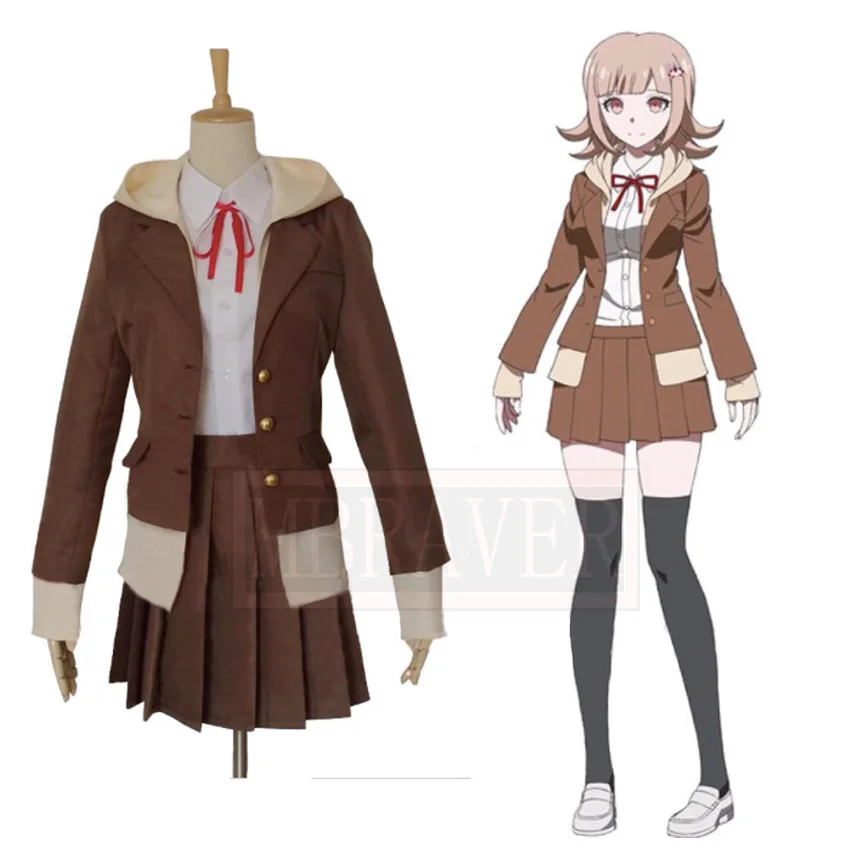 Школьная Униформа Nanami ChiaKi из Danganronpa 3 Side: Despair костюм для косплея |
