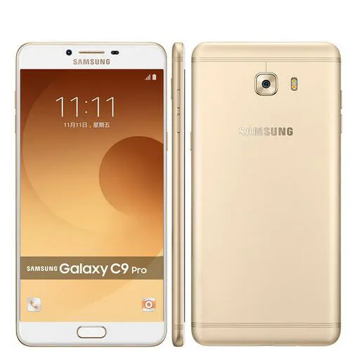 samsung Galaxy C9 Pro C9000 6 ГБ ОЗУ 64 Гб ПЗУ LTE Восьмиядерный 16 МП камера 6 дюймов 4000 мАч батарея сотовый телефон - Цвет: gold