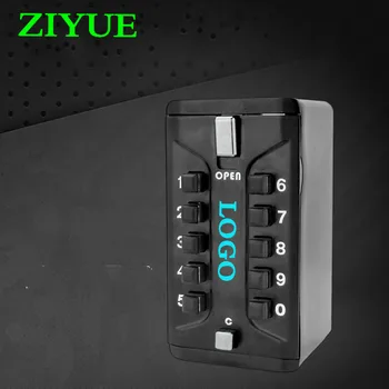 

Free Shipping Metal Household Safe Combination Portable Wall-Mounted Key Storage Key Safe Box with 10-digit Combination Lock