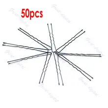 YAS 50 шт DIY u-образные 50 мм заколки для волос черные New-Y107 Pro