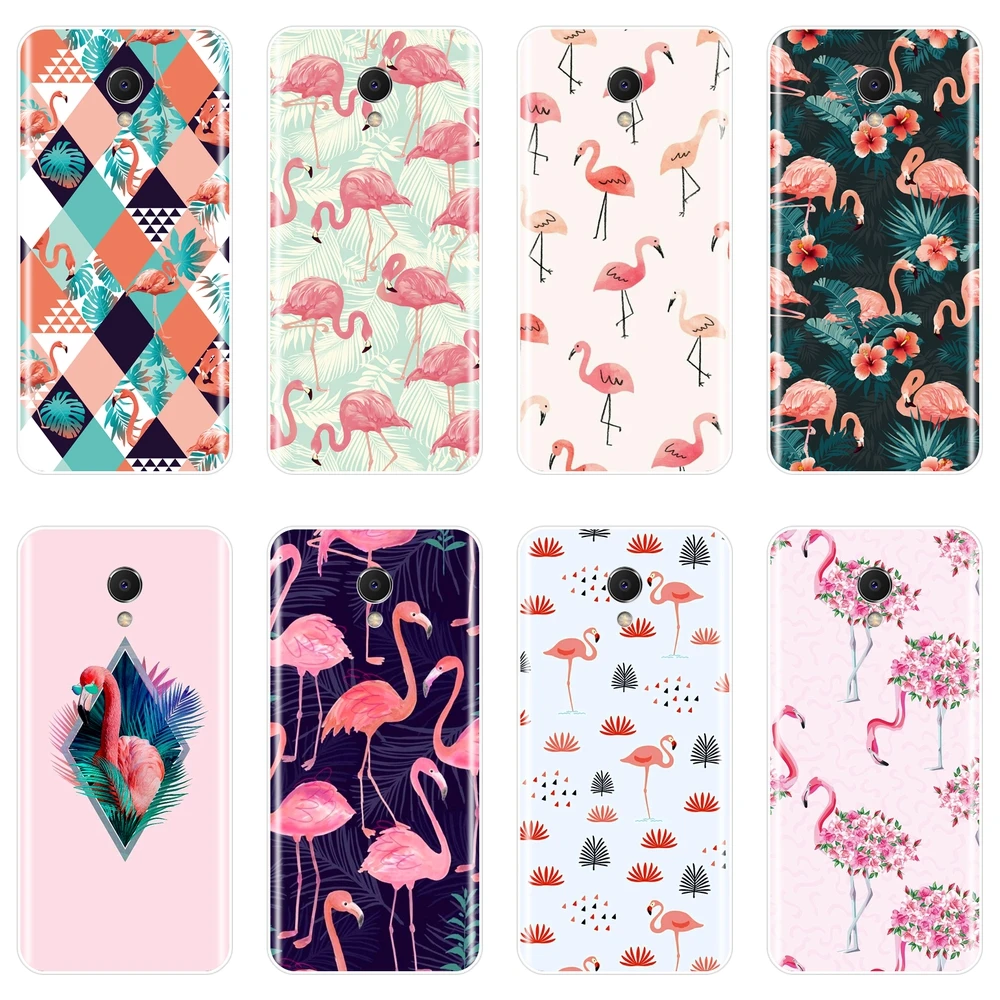 Модный чехол с фламинго для Meizu M2 M3 M3S M5 M5C M5S M6 M6S M6T Мягкая силиконовая задняя
