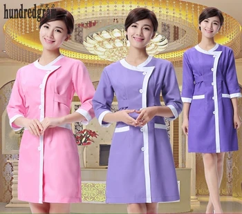 

Medical uniforms 2020 nursing scrubs Clothes For Beauty Shop Short Sleeve Doctor Clothing uniformes hospital women Work dress