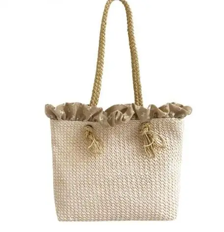 

Summer Rattan Straw Bag Women Weave Beach Bag Shoulder Bags Handbag Casual Bohemian Travel Tote Top-handle Bags bolsa feminina