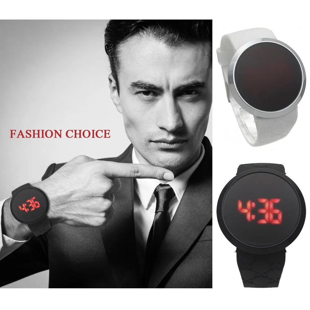 ot02 Creative personality minimalist leather normal waterproof LED