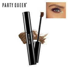 Party Queen Eyebrow Mascara Dye Sourcils Eyebrow Enhancers Tinted Sculpting Gel with Ball Brush Makeup Natural Colored Finish