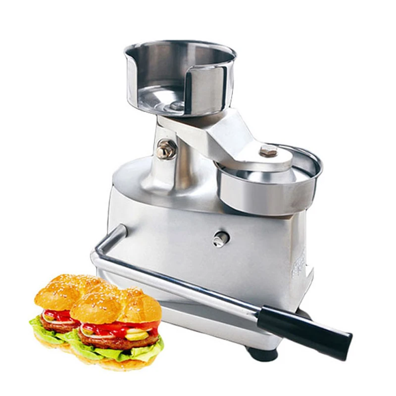 Быстрая Высокое качество полная нержавеющая сталь 100 мм Домашнее использование гамбургеров пресс, hamberger patty maker, приготовление гамбургеров машина