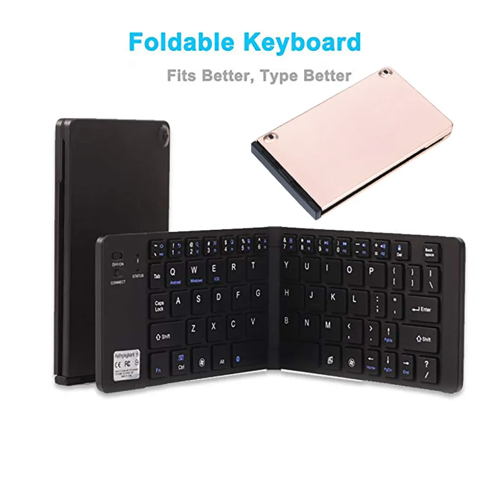 OMESHIN портативная складная клавиатура ультра тонкая беспроводная Bluetooth клавиатура сенсорный коврик мышь игровые клавиатуры для арабского IPTV Box 18A