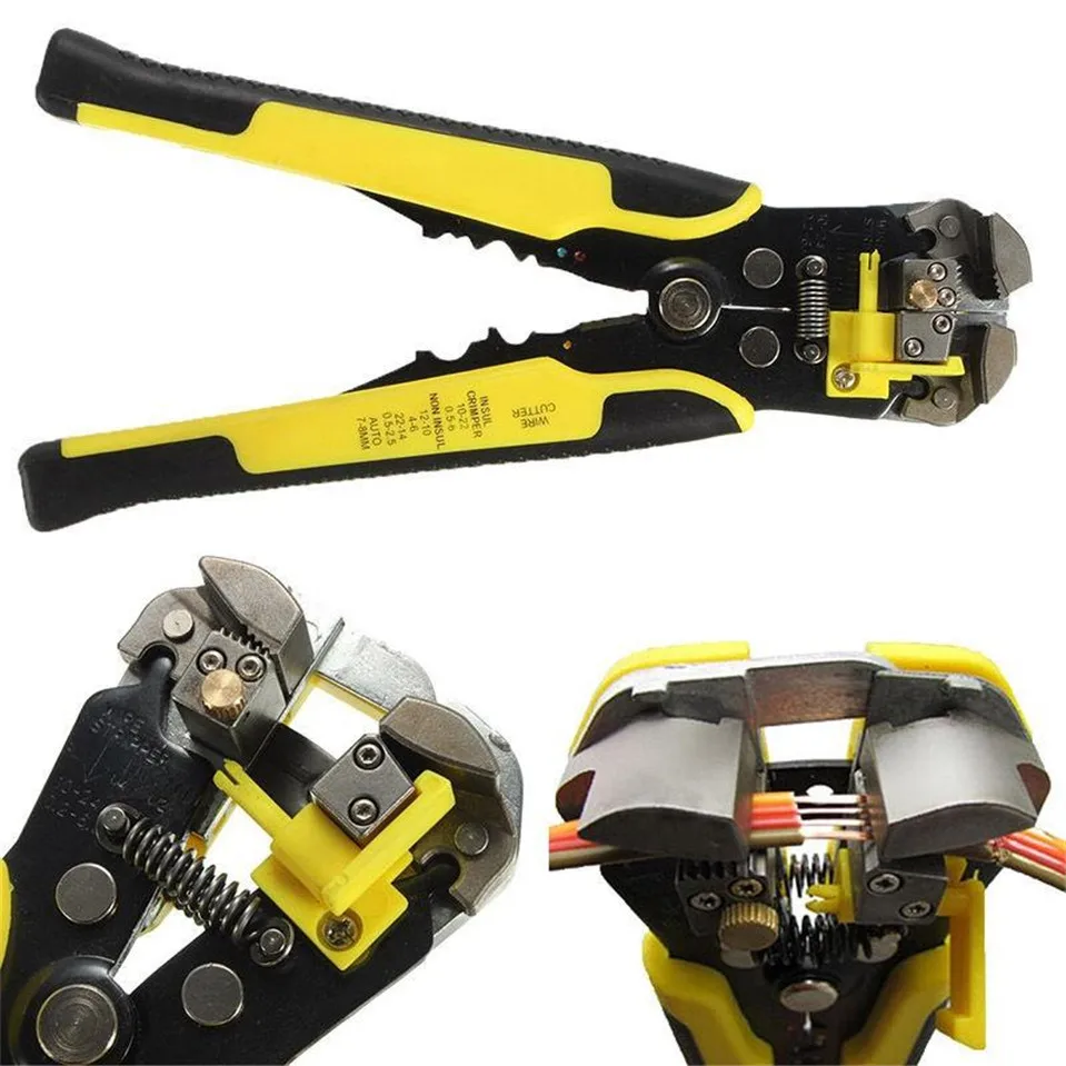 

Cable Wire Stripper Cutter Crimper Automatic Multifunctional Crimping Stripping Plier Tools Electric