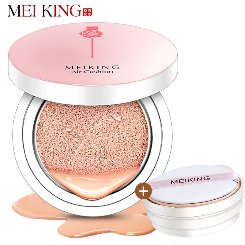 

MEIKING Rose Beauty Air Cushion BB & CC Creams Mineral Makeup Matte Finish Concealer Whiteing Moisturizing Foundation DD Cream