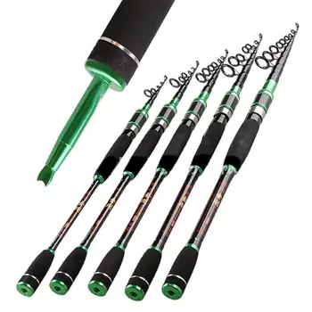 

None Telescopic Fishing Rod Graphite Carbon Fiber Travel Portable Super Hard Fishing Pole Boat Saltwater Freshwater Fishing