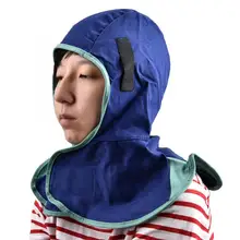 AP-6670 пламенный несгораемый шлем моющийся синий лицевой полный защитный капюшон свободный размер(подходит для всех