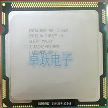 Процессор Intel Core i5-660 I5 660 4 Мб кэш-памяти, настольный процессор LGA1156 3,33 ГГц