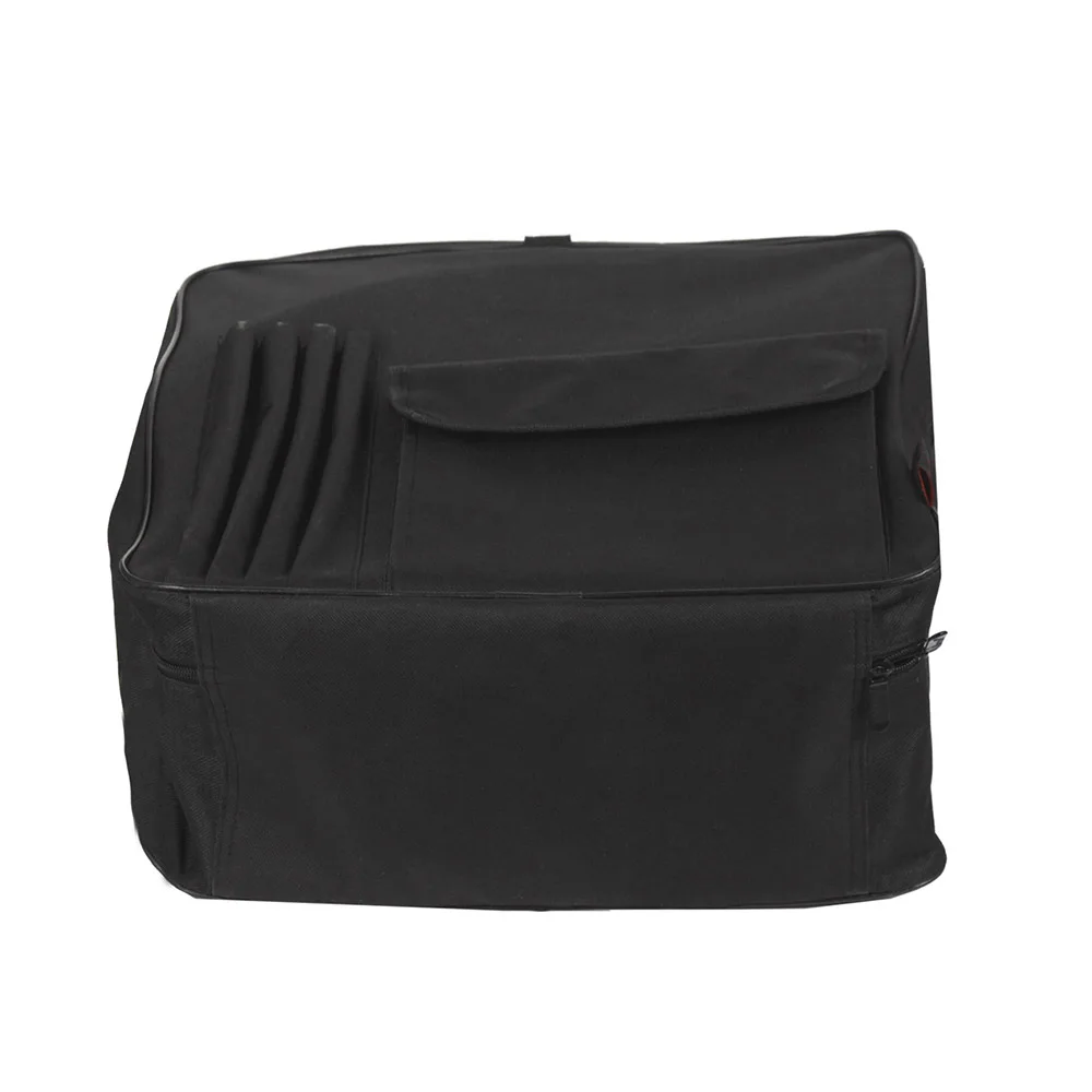 

14 Inch Snare Drum Bag Backpack Case with Shoulder Strap Outside Pockets Black