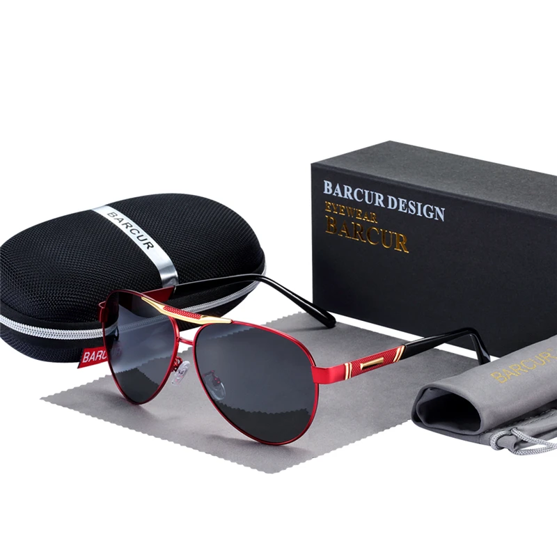 Barcur óculos de sol polarizados uv400 proteção