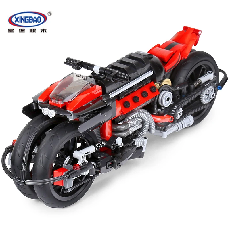 

New Xingbao 03021 680Pcs Technic Series Building Blocks Bricks The Off-road Motorcycle Set Educational children Toys Model Gift