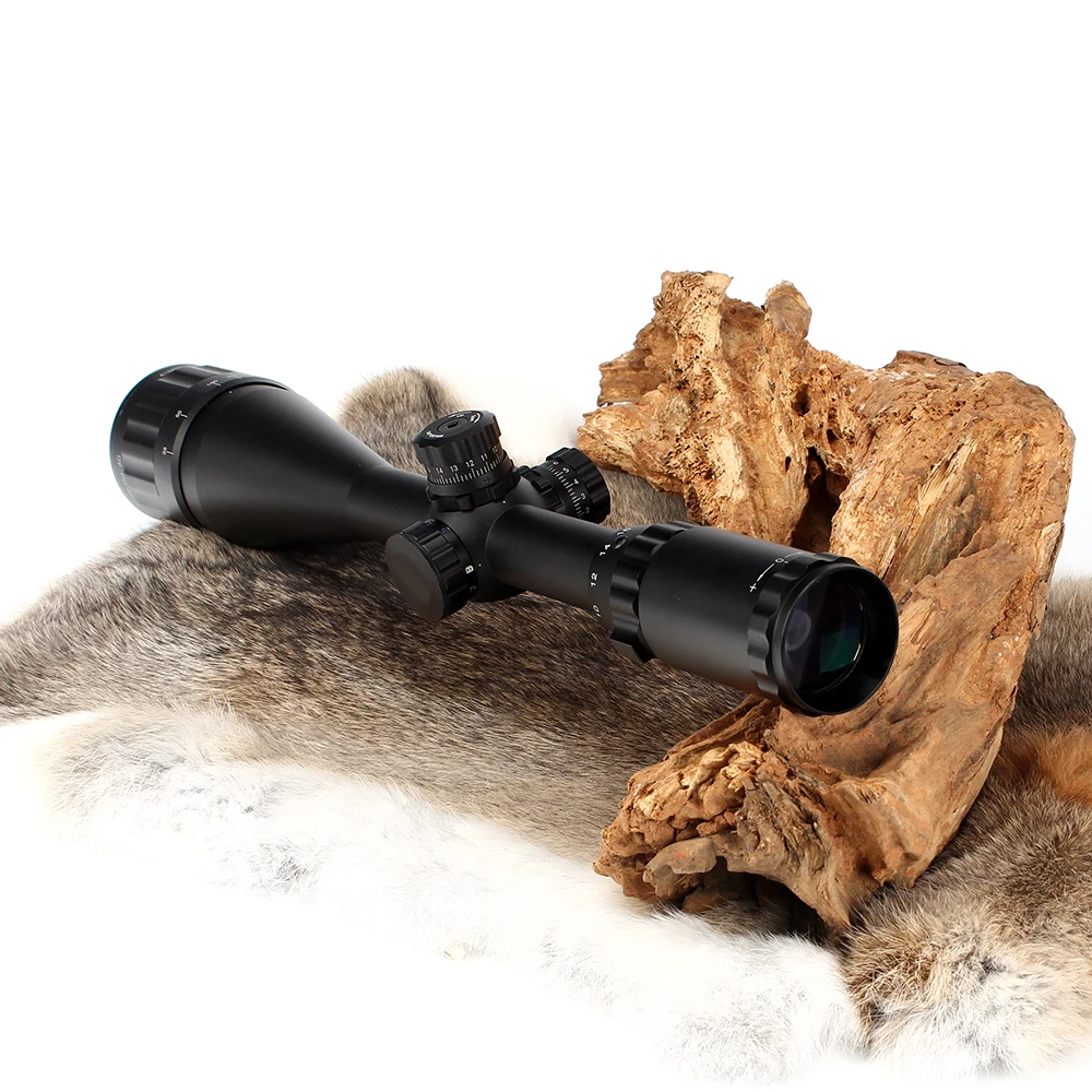 4-16x50 ao Riflescope Caça Tático Visão Óptica Tamanho Completo Mil Dot Vermelho Verde Azul Llluminate Retículo Torres Bloqueio Espaço 13 tamanho completo mil dot vermelho verde azul