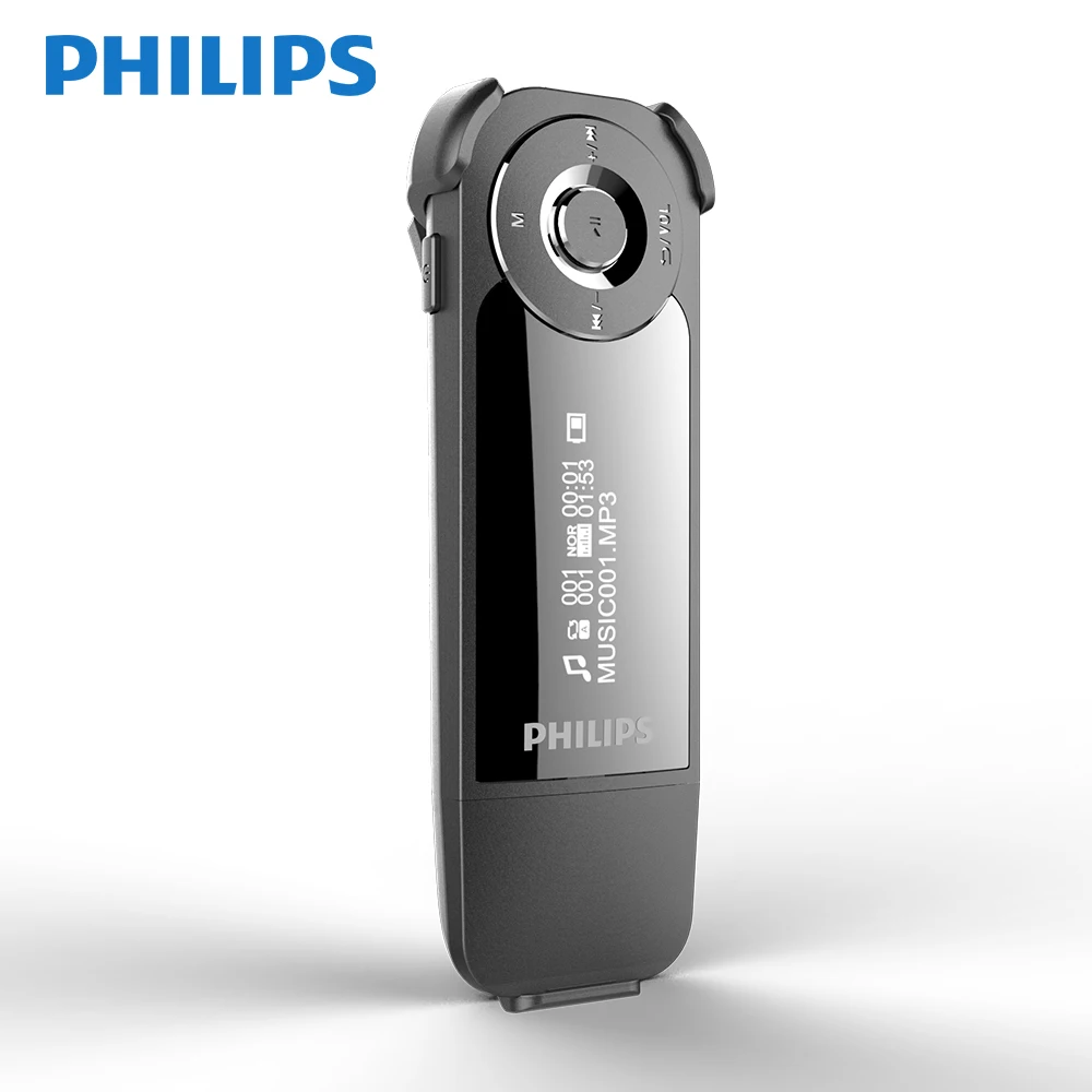 Philips Original 8GB MP3 Player MINI Sports Running Clip With Earphones FM Radio FLAC WMA MP3 Format Music Philips Original 8GB MP3 Player MINI Sports Running Clip With Earphones FM Radio FLAC WMA MP3 Format Music