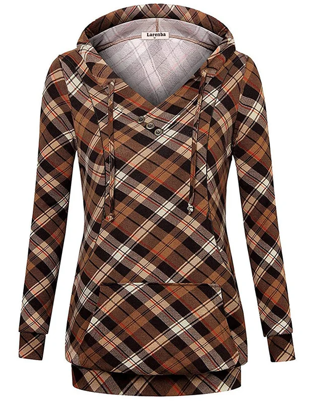 

Teenster Maternity Coat Hoodies Women Longs Leeve Hoodies Nursing Top Pregnant Clothes Plaid Spring Premama Jacket Sweatshirt