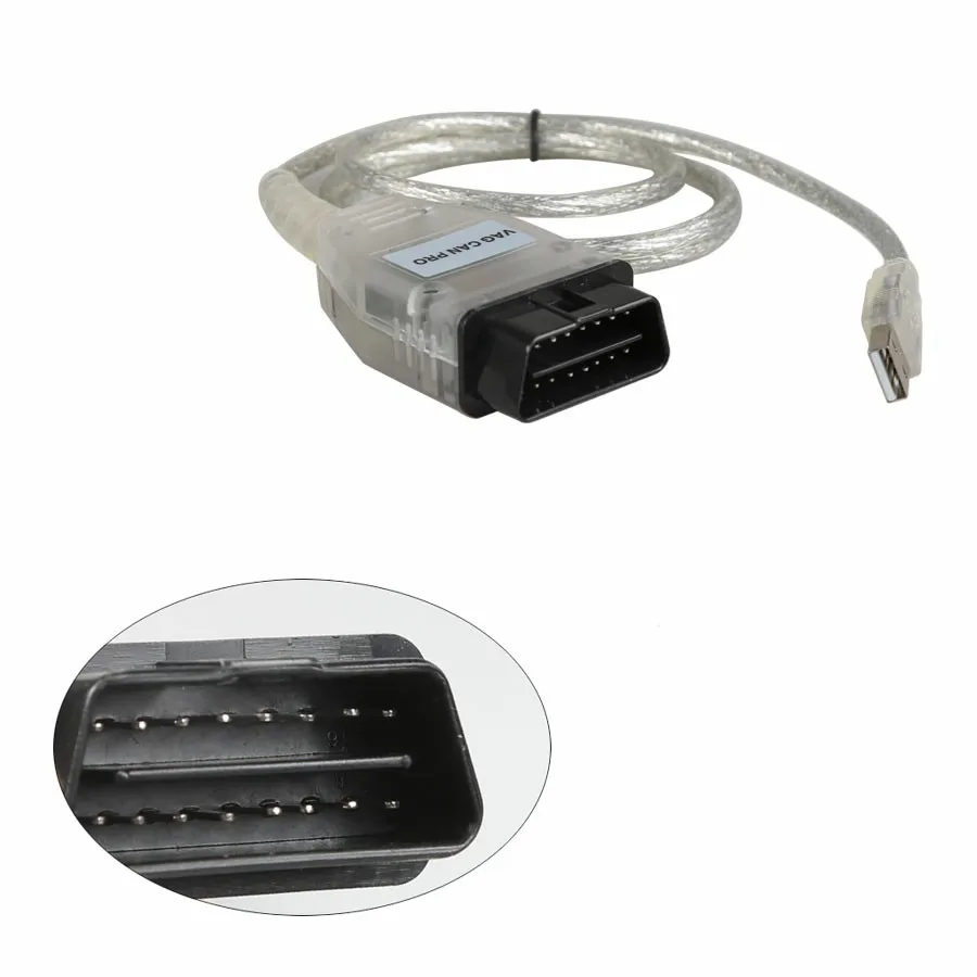 V5.5.1 with FTDI FT245RL For AUDI For VW VAG CAN PRO Cable + ATMEGA162 Chip OBD2 Diagnostic Cable Without USB Dongle