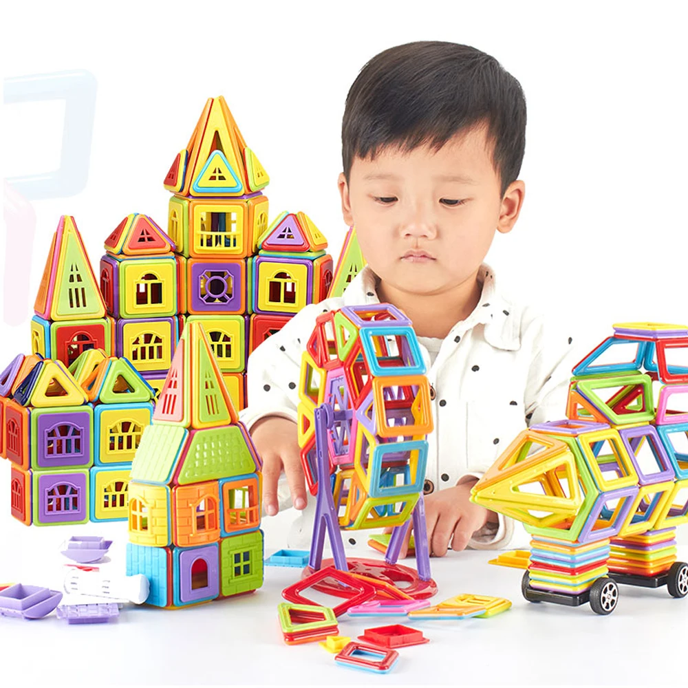 402pcs Mini Magnetic Blocks Designer Construction Set Building Toy Plastic Kids