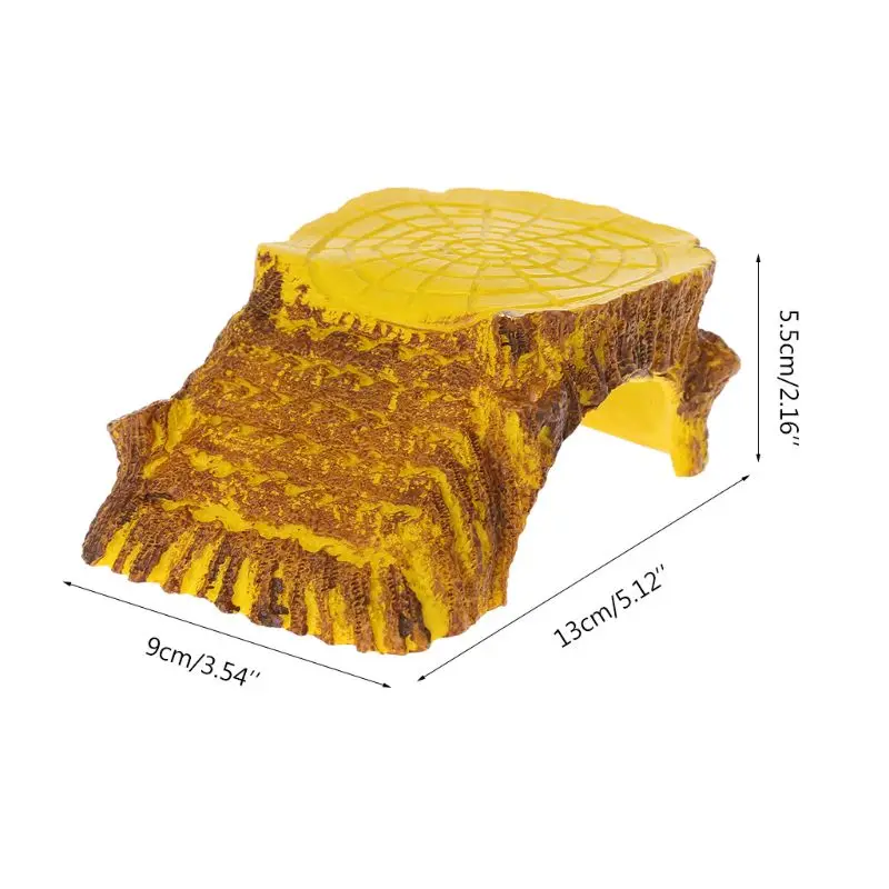 Натуральная рептилия, черепаха, греющаяся рампа, платформа, смола, ящерица, скрытый, пещера, аквариумный аквариум, украшения