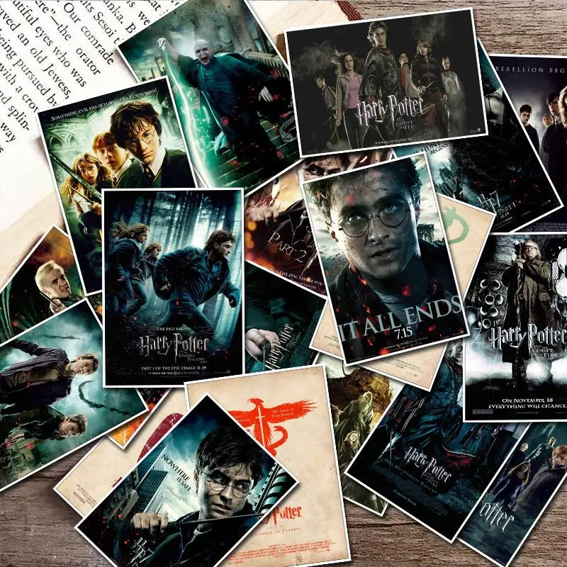 

25 Pcs/lot Hot Movie Harry Potter Sticker for Guitar Suitcase Fridge Laptop Notebook Waterproof Sunscreen Toy Sticker