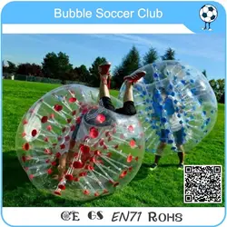 Бесплатная доставка 10 шт. (5 красный + 5 синий) надувные шарики бампера пузырь Футбол, пузырь Футбол, zorb, хитрый мяч на продажу