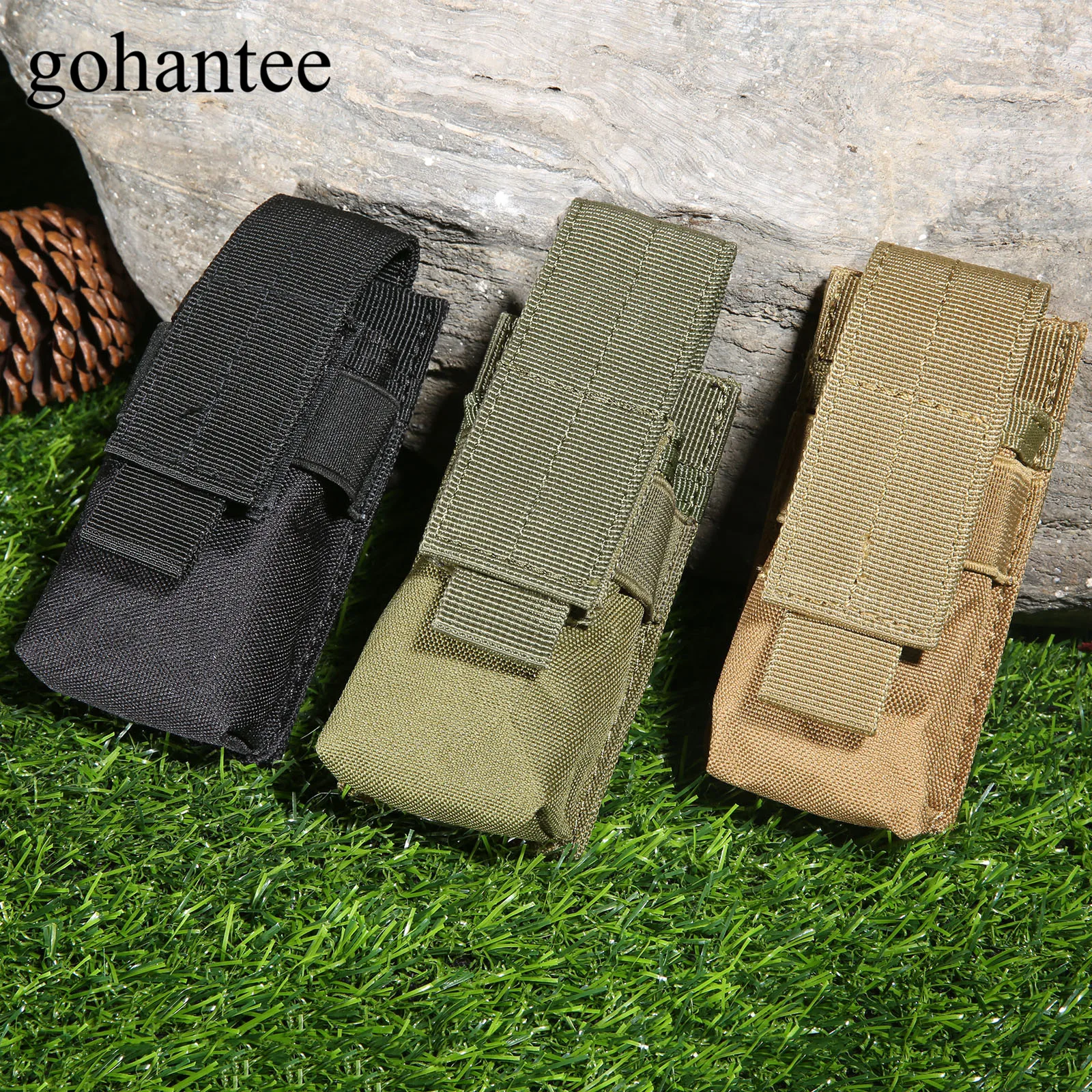 Gohantee MOLLE Clip тактическая M5 сумка для фонарика тактическая сумка подсумок для одного магазина картридж для охоты Клип кобура для пистолета