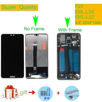 

ORIGINAL For Huawei P20 LCD Display Touch Screen Digitizer LCD With Frame P20 LCD Screen EML-L09 EML-L22 EML-L29 EML-AL00 5.8"