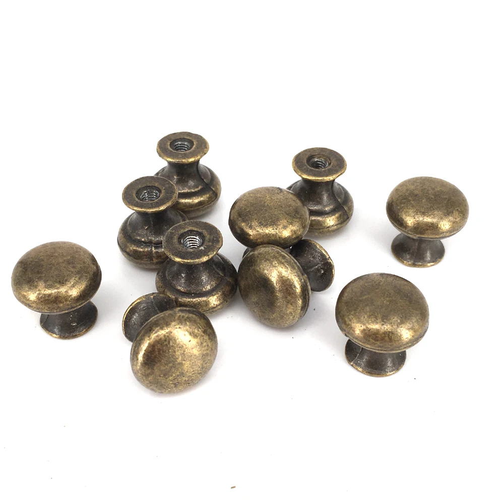 Antique brass door handle cupboard drawer knob pull Furniture