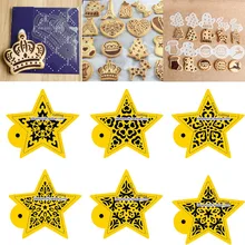 Звезда помадки формы для выпечки печенье плесень кофе, бариста шаблон шоколадного печенья украшения инструменты пекарня reposteria patisserie