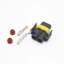 100 комплектов 2pin Авто черный Metri-Pack 280 герметичный женский косичка Delphi разъем 12124819