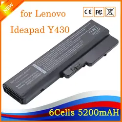 YHR Замена Батарея для lenovo Ideapad Y430 V430A V450 V450A L08O6D01 L08O6D02 L08S6D01 6 ячеек 5200 мАч HK04