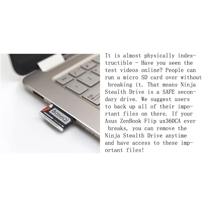 BaseQi pc карта pcmcia адаптер карты Micro SD для Asus ZenBook флип ux360CA компактный флэш-адаптер mercedes benz для карты памяти psp