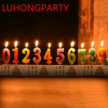 

1 pcs Birthday Candles Colorful Number Cartoon Candle Cake Cupcake Toppers Party Birthday Cake Candles Party Decoration Supply