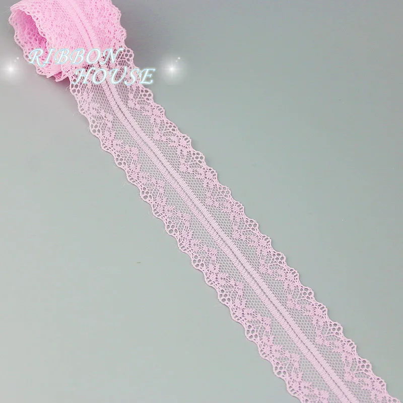 Lace Fabric (10 yards/roll) pink lace fabric Webbing Decoration Lovely gift packing Material