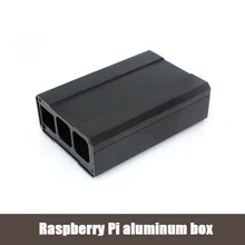 High quality aluminum case for raspberry pi 3 model B raspberry pi 2 model B box silver/black color