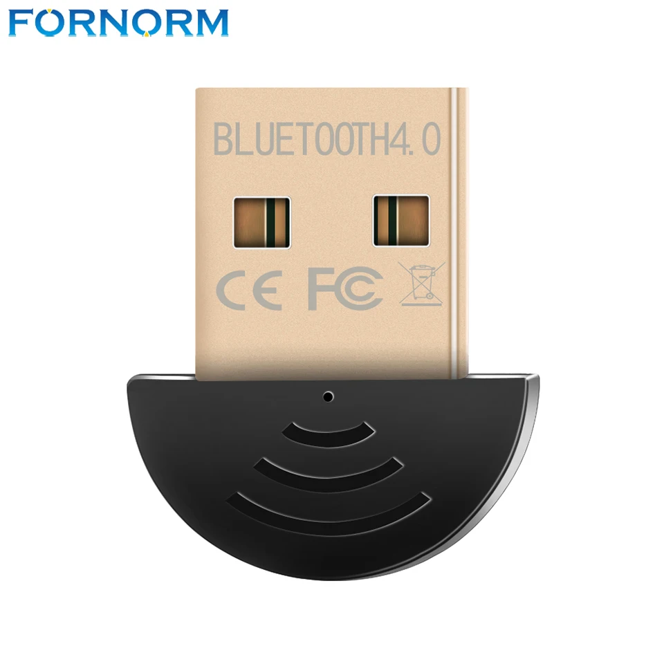 

Fornorm Bluetooth CSR V4.0 Wireless Adapter Dual Mode Dongle 20m 3Mbps for Windows 8 7 XP
