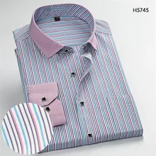 Модные клетчатые работы деловая модельная одежда рубашки Для мужчин; рубашка с длинными рукавами Бизнес Повседневное рубашка в полоску работы Для мужчин Бизнес свадебные рубашки