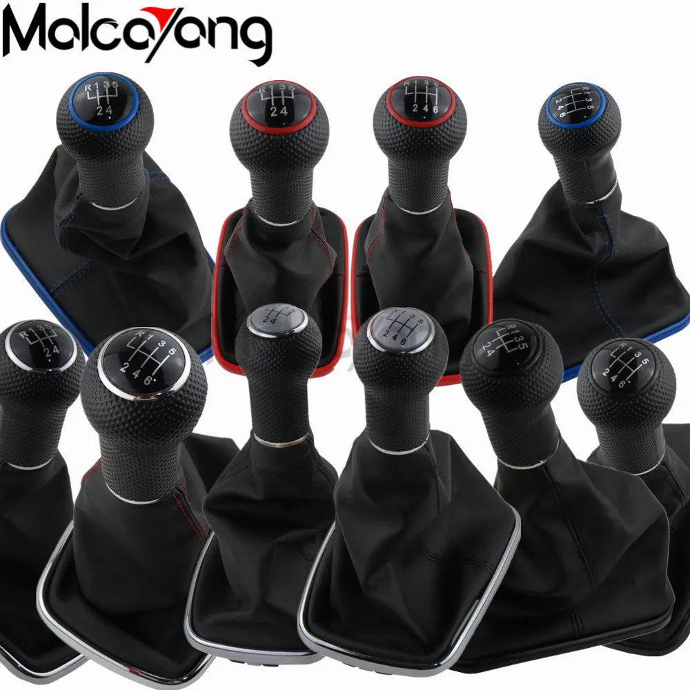

5 / 6 Speed Car Gear Shift Knob Lever Shifter Gaitor Boot For Volkswagen VW 1999-2004 Golf 4 IV MK4 GTI R32 Bora Jetta MT