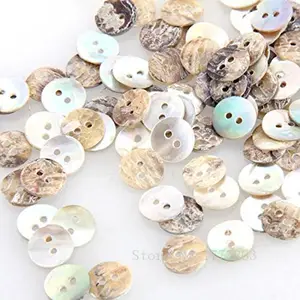 50Pcs/Lot Natural Mother Of Pearl Shell Buttons For Scrapbook DIY Crafts  Clothing Decoration Handmade Home Accessories trs0399