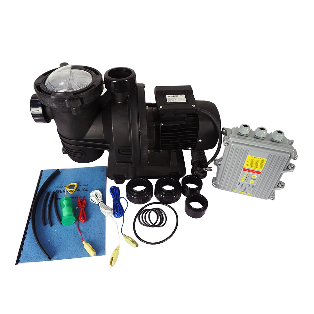 US/AU/UK Stock Solar Power Spa Swimming Pool Water Pump,Pool Heating