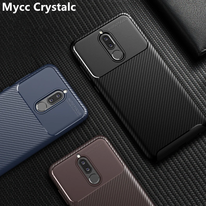 Чехол из углеродного волокна для Huawei Mate 10 Lite RNE L01 L02 L03 L21 L22 повышенной прочности