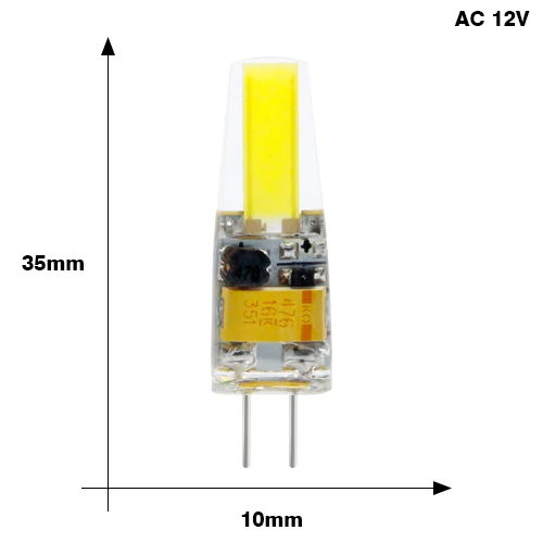 10 шт. лампада светодиодный G4 лампа AC DC 12 В 220 В COB E14 Bombillas светодиодный светильник G9 лампочка светильник ing заменить галогенный Точечный светильник люстра - Испускаемый цвет: G4 1505 2W AC12V