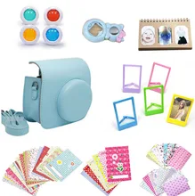 Fujifilm Instax Mini 8 Accessories Camera Case Shoulder Bag Selfie Lens Colored Filters Photo Album Film Frames Set